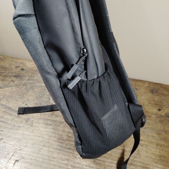 Rivian Backpack Laptop Padded Pockets Adjustable Straps Gray Black *READ - Picture 12 of 13